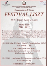 Conservatorio di Como, Festival Liszt 2011
